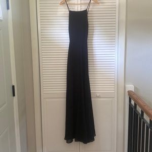 Lulus Black Cross Back Dress